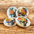 Wildflower's and Skull Coaster Set